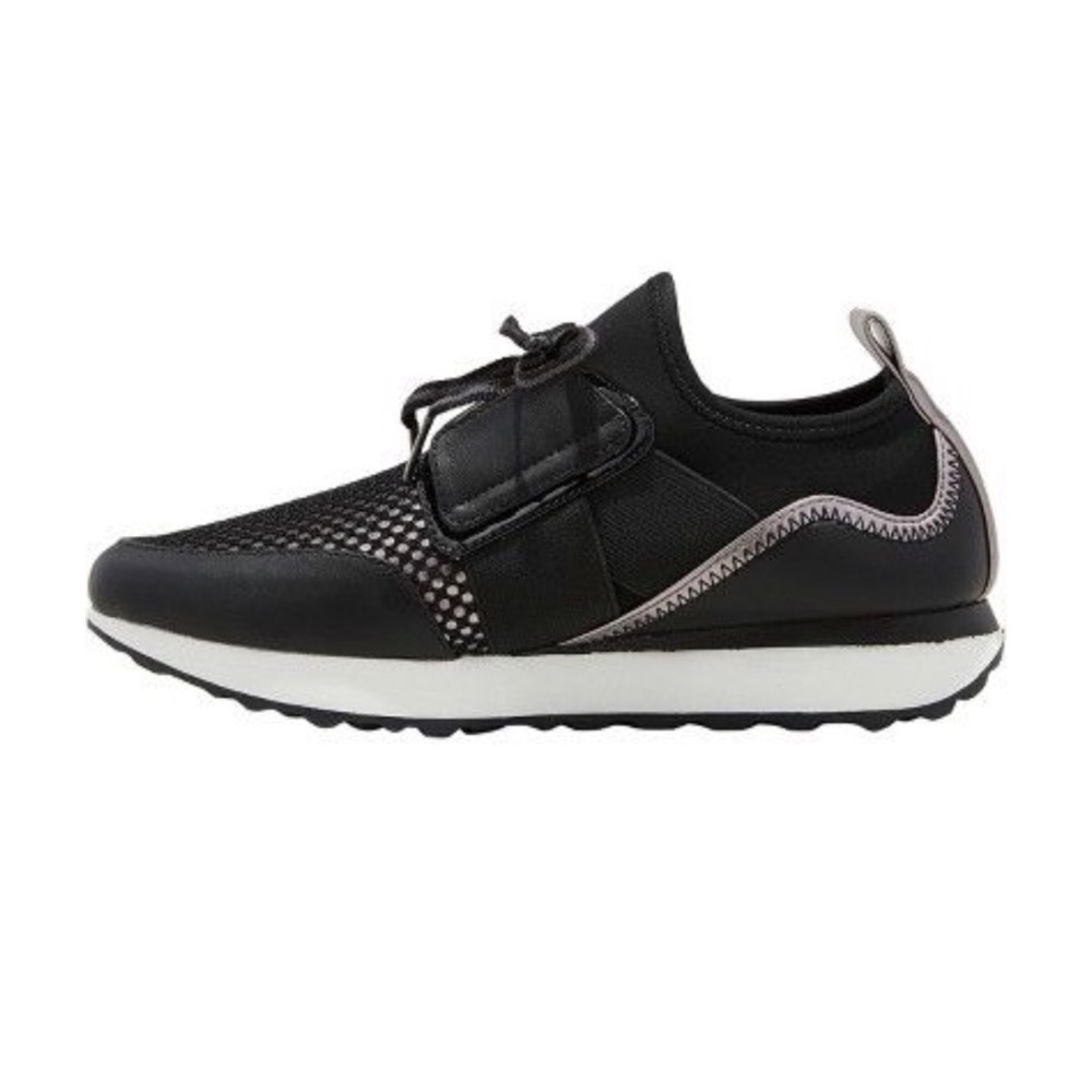 🆕 A New Day Deena black metallic platform lace up casual…